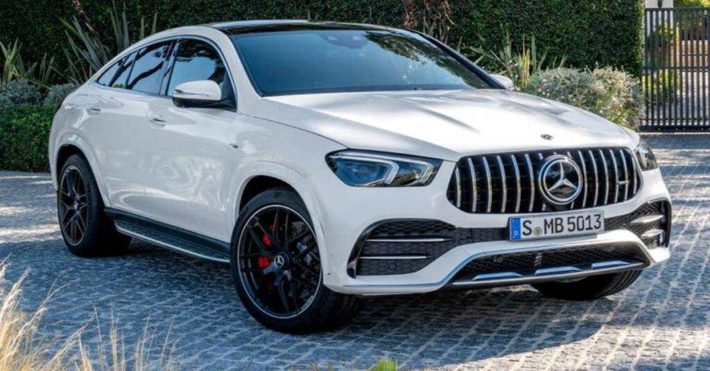 Mercedes Benz GLE SUV parked, elegant