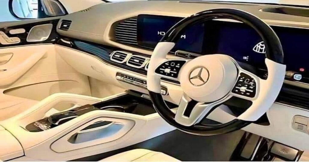 Mercedes-Benz clean white sleek interior