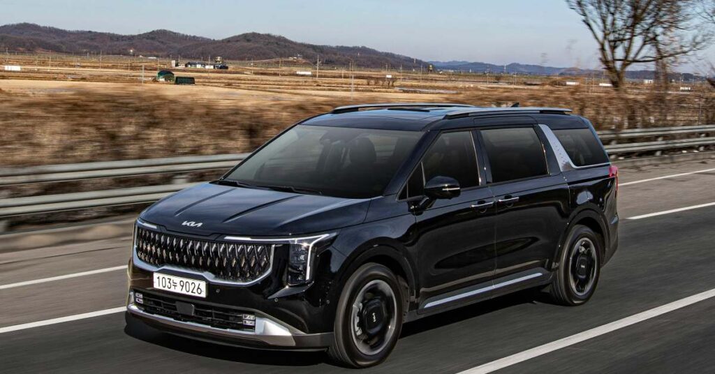 2021 Kia Telluride cruising a scenic road